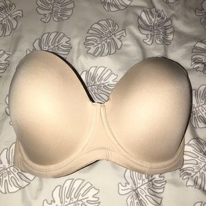 Wacoal strapless beige bra